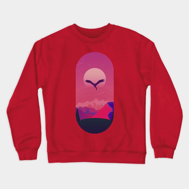 Eagle Crewneck Sweatshirt by schirodesign